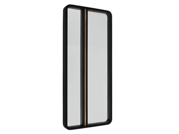 GUGA - Rectangular wall-mounted mirror with wooden frame by Casa Magna - view 2